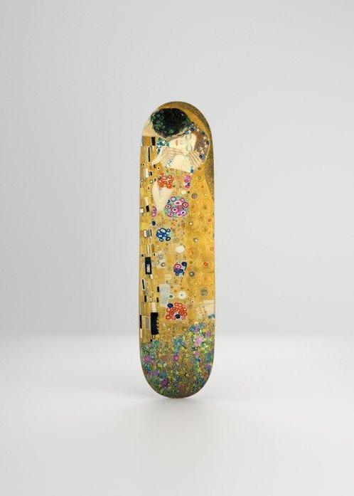 Gustav Klimt (1862-1918) (after) - Kiss skateboard, Antiek en Kunst, Antiek | Overige Antiek