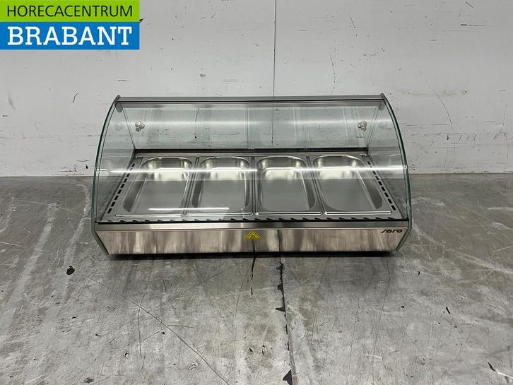 RVS Saro Warmhoudvitrine 46 liter 230V Horeca, Articles professionnels, Horeca | Équipement de cuisine, Enlèvement ou Envoi