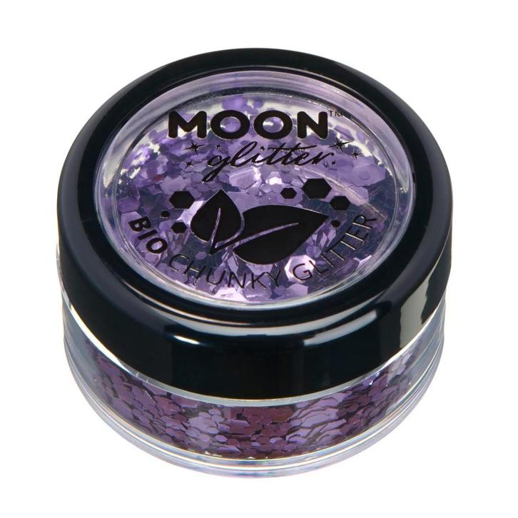 Moon Glitter Bio Chunky Glitter Lavender 3g, Hobby en Vrije tijd, Feestartikelen, Nieuw, Verzenden