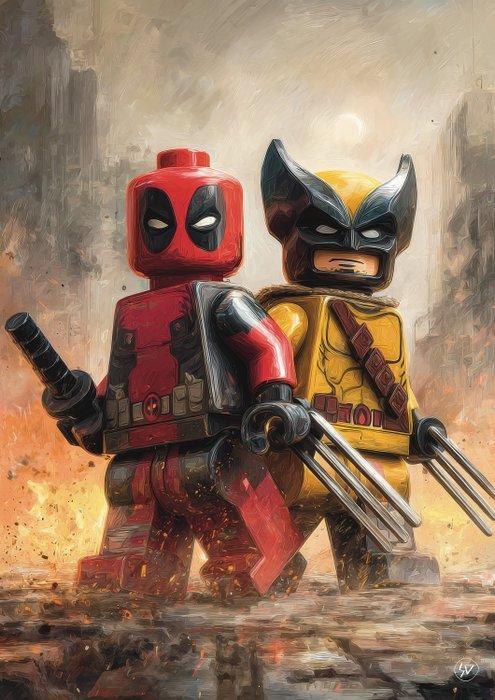 SDIMART - Deadpool & Wolverine - Spiderman & Venom Lego Art, Kinderen en Baby's, Speelgoed | Duplo en Lego
