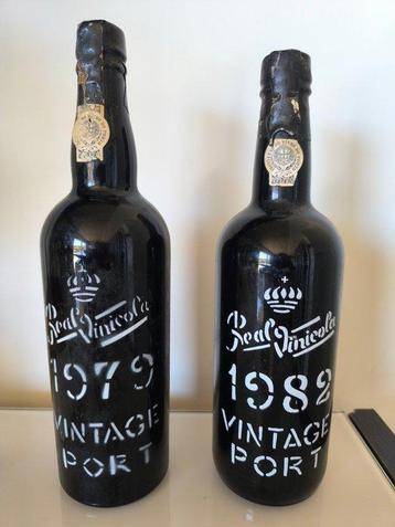 1979 & 1982 Real Vinícola - Vintage Port -  Douro  - 2