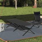 vidaXL Opvouwbaar Campingbed Zwart Oxford stof, Caravans en Kamperen, Kampeeraccessoires, Verzenden, Nieuw