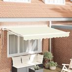 vidaXL Inklapbare Luifel Crème 250 x 200 cm 2,5 x 2 m, Tuin en Terras, Zonneschermen, Verzenden, Nieuw