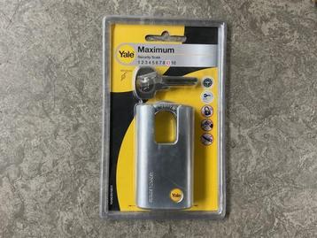 Veiling - 4x Yale - hangslot staal - afgesloten beugel 51 mm beschikbaar voor biedingen