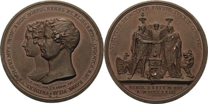 Brons medaille 1823 Bayern Maximilian I Joseph 1806-1825, Postzegels en Munten, Munten | Europa | Niet-Euromunten, België, Verzenden