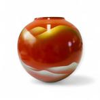 Kutani Kyokzan berglandschap vaas - traditioneel oranje