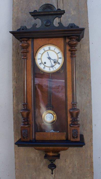 Regulateur wandklok - Gustav Becker - Hout, Messing -, Antiek en Kunst, Antiek | Klokken