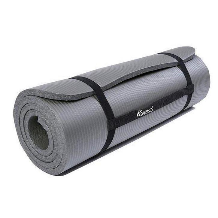 Yogamat - Fitness mat - Sportmat - Yoga mat extra dik - 185x, Sports & Fitness, Yoga & Pilates, Envoi