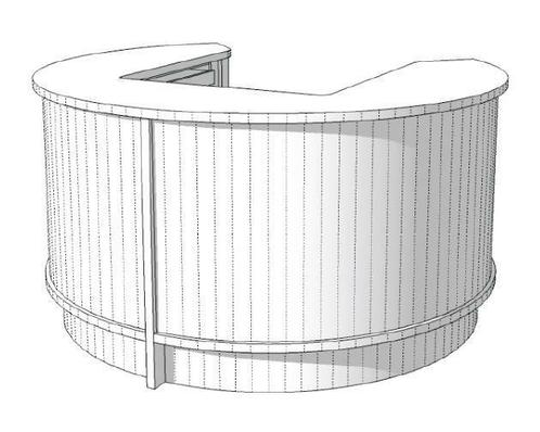 *TIP*  Toonbank rond wit 110 cm hoog, Zakelijke goederen, Kantoor en Winkelinrichting | Winkel en Inventaris, Ophalen of Verzenden