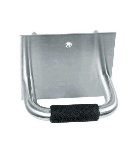 Deuropener handsfree op plaat rvs mat, Doe-het-zelf en Bouw, Hang- en Sluitwerk, Klink of Kruk, Nieuw, Overige materialen