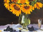 Turan Duyar - Vase of sunflowers