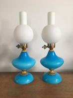 Tafellamp (2) - Opaline glas - Set vintage tafellampen, Huis en Inrichting, Nieuw
