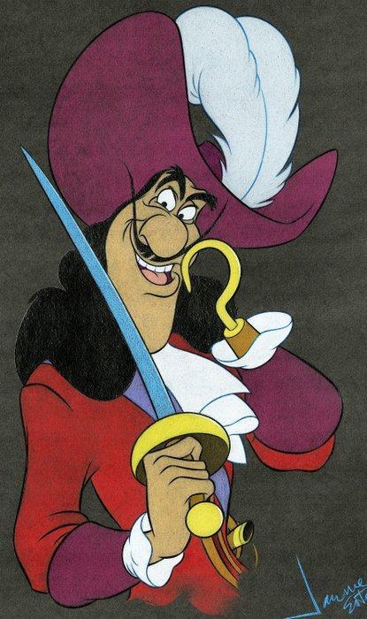 Jaume Esteve - Captain Hook [Peter Pan, 1953] - Original, Verzamelen, Disney