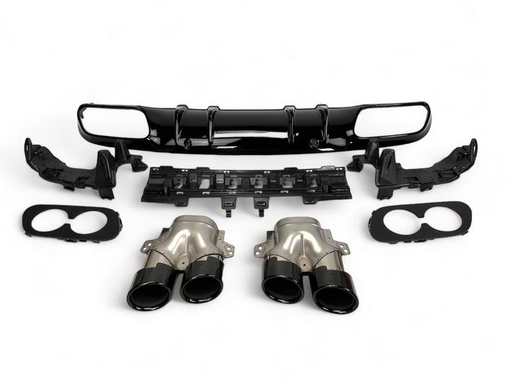 Geschikt voor Mercedes C205 A205 C-Klasse diffuser in C43 AM, Auto diversen, Auto-accessoires, Verzenden