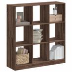 vidaXL Boekenkast 102x32x108 cm bewerkt hout bruin, Huis en Inrichting, Kasten | Boekenkasten, Verzenden, Nieuw