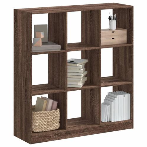 vidaXL Boekenkast 102x32x108 cm bewerkt hout bruin, Huis en Inrichting, Kasten | Boekenkasten, Nieuw, Verzenden