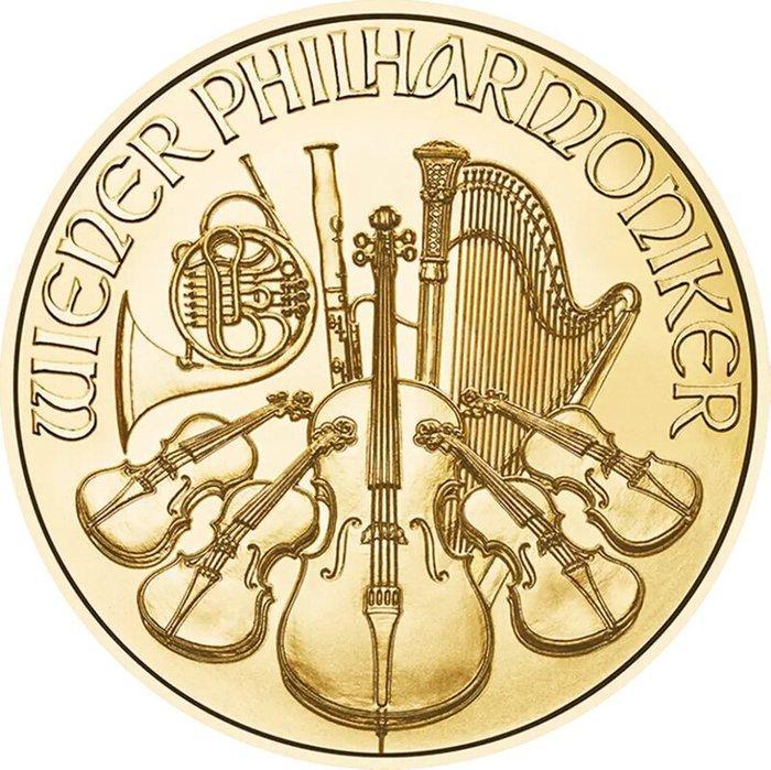 1/25 Ounce - Goud .999 - 2025 - Vienna Philharmonic fine, Postzegels en Munten, Edelmetalen en Baren