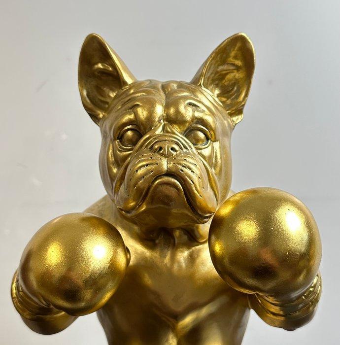 Daluxe Art - 1999 • Golden Boxing Bulldog, Antiek en Kunst, Kunst | Designobjecten