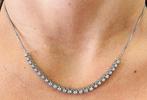 Collier - 18 carats Or blanc Diamant (Naturelle), Handtassen en Accessoires, Kettingen, Nieuw