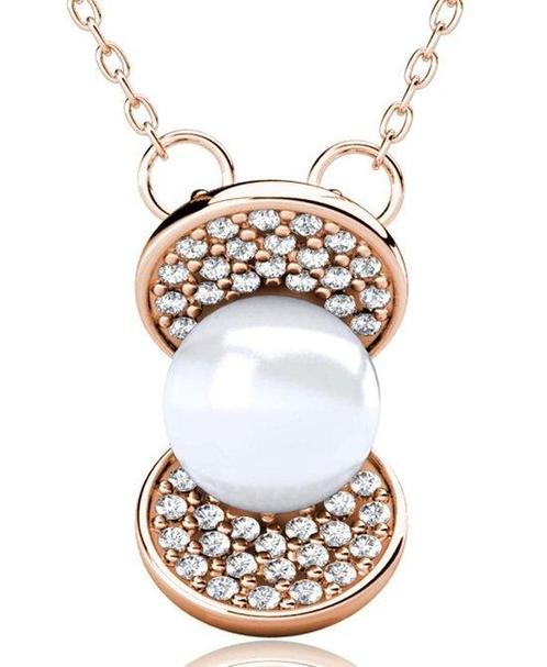 Tweedekans | Yolora Dames ketting met Hanger - Parel en 52, Handtassen en Accessoires, Kettingen, Ophalen of Verzenden