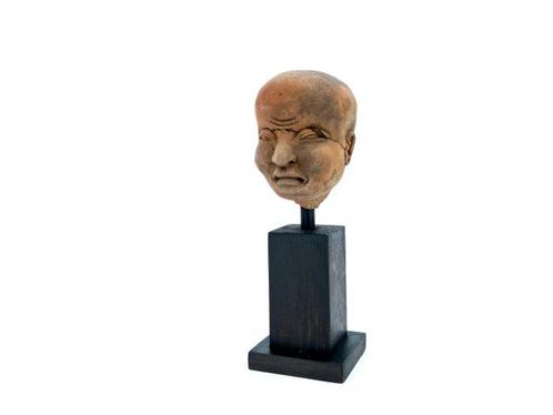 Asiatique ancien Terre cuite Tête en terre cuite Majapahit,, Antiek en Kunst, Antiek | Overige Antiek