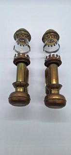 Kaars wandlamp (2) - Messing - Antieke treinlampen, Antiek en Kunst