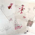 BIG Lot of 20 : The Pink Panther - 13 originele tekeningen +, CD & DVD