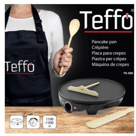 Teffo Pannenkoekenpan 30cm/1100-1300W, Zakelijke goederen, Horeca | Keukenapparatuur, Nieuw in verpakking, Bakkerij en Slagerij