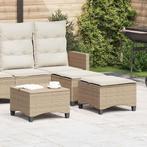 vidaXL Tuinkrukken met kussens 2 st 55x55x36 cm poly rattan, Tuin en Terras, Tuinsets en Loungesets, Verzenden, Nieuw