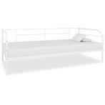 vidaXL Bedbank metaal wit 90x200 cm, Huis en Inrichting, Slaapkamer | Bedden, Verzenden, Nieuw