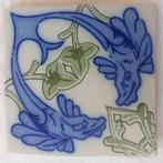 Jugendstil Tegel - Art nouveau tegel met vissen - Onda - Art