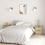vidaXL Nachtkastjes 2 st 40x40x50 cm bewerkt hout sonoma, Huis en Inrichting, Slaapkamer | Nachtkastjes, Verzenden, Nieuw