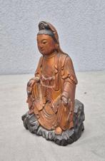 Beeld, Guanyin - 23 cm - Hout, Lacquer
