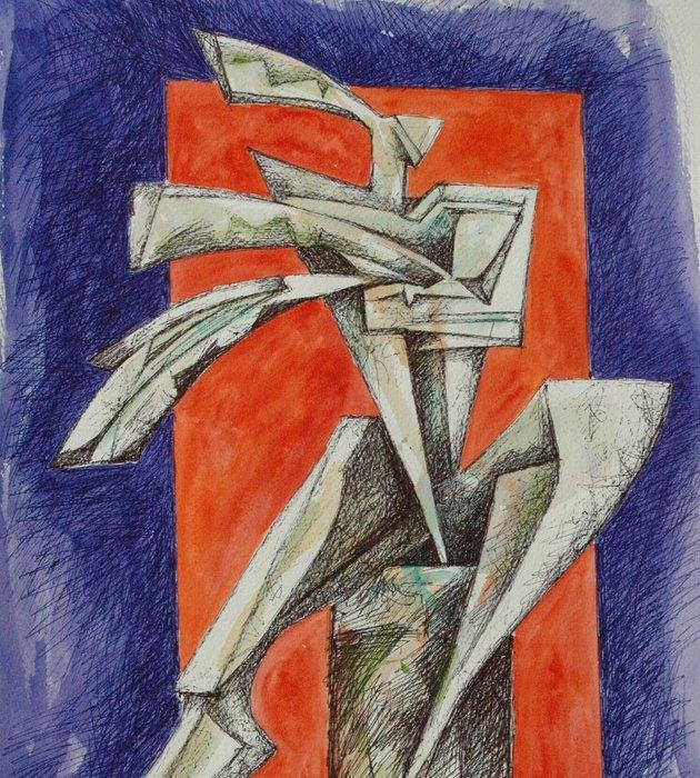 Orazio Barbagallo - MODELLA, Antiek en Kunst, Kunst | Schilderijen | Modern