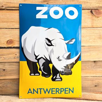 Reclamebord Antwerpen Zoo Neushoorn beschikbaar voor biedingen