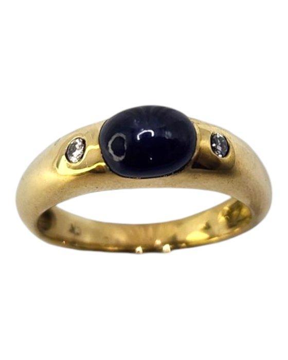 Ring - 14 karaat Geel goud Diamant (Natuurlijk), Handtassen en Accessoires, Ringen