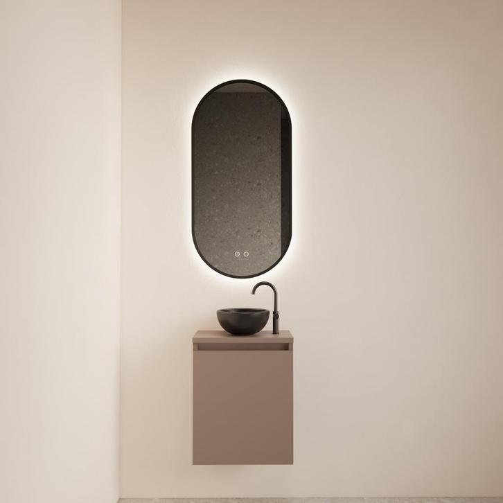 Fonteinmeubel BWS Meadow 40x50 cm Latte Incl. Topplaat, Doe-het-zelf en Bouw, Sanitair, Bad, Nieuw, Ophalen of Verzenden