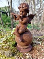 Beeld, angel op sphere musical instrument whistle - 20 cm -, Antiek en Kunst