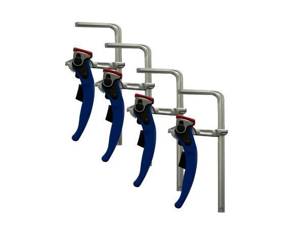 Veiling - 4x Snelspan Geleidingsrailklem FLTS 160/60, Doe-het-zelf en Bouw, IJzerwaren en Bevestigingsmiddelen