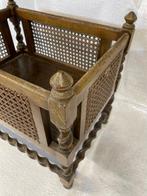 Tijdschriftenhouder - Eik - Antieke krantenbak, Antiek en Kunst, Curiosa en Brocante