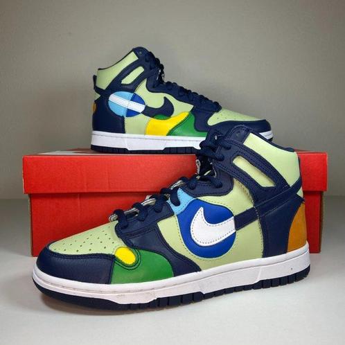 ② Nike - Womens Dunk High LX Pistachio and Midnight Navy - — Tapis &  Textile — 2ememain