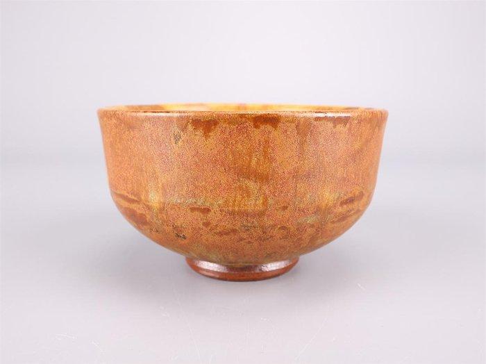 Ki-Tanba (Yellow Tamba) Theeschaal door Satoru Ichino –, Antiquités & Art, Antiquités | Autres Antiquités