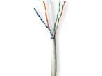 Nedis - Netwerk Kabel Rol - CAT6a - 305 m - U/UTP - Grijs, Computers en Software, Pc- en Netwerkkabels, Verzenden, Zo goed als nieuw