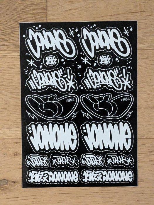 Jonone (1963) - Throw up sticker pack (SIGNED), Antiek en Kunst, Kunst | Designobjecten