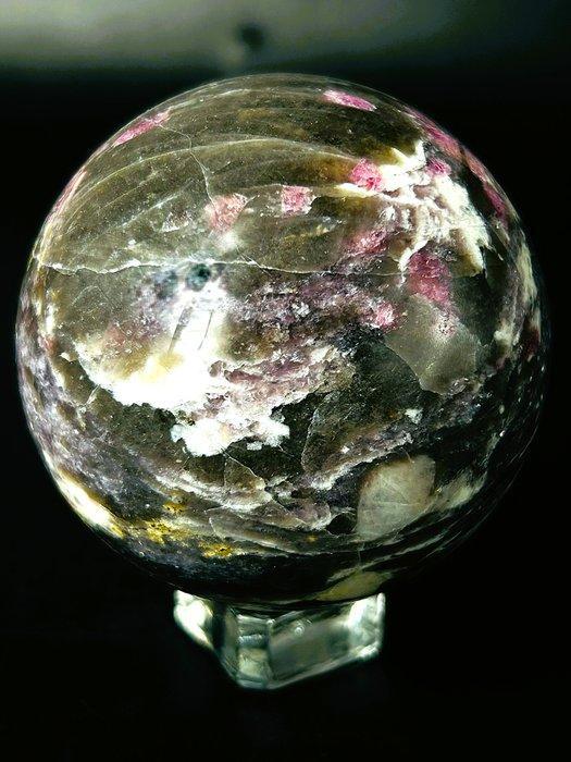 ***Geen reserve*** Rode Toermalijn met Smoky Quartz in, Verzamelen, Mineralen en Fossielen