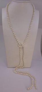 Halsketting 6×6,5 mm dubbele Akoya parels, Nieuw