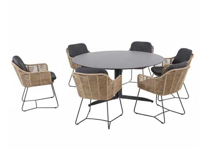 Taste by 4 Seasons Belmond tuinset naturel met Embrace tafel, Jardin & Terrasse, Ensembles de jardin