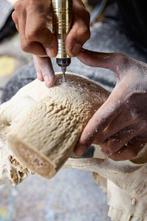 Geen minimumprijs - Authentieke grote witte stierenkop -, Antiek en Kunst