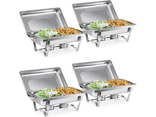 Verdeelbakken Chafing Dish Set voor Buffet - 2 Bakken GN 1/2, Huis en Inrichting, Woonaccessoires | Overige, Nieuw, Verzenden