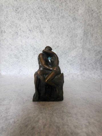 sculptuur, Le Baiser de Rodin - 14 cm - Brons, Antiek en Kunst